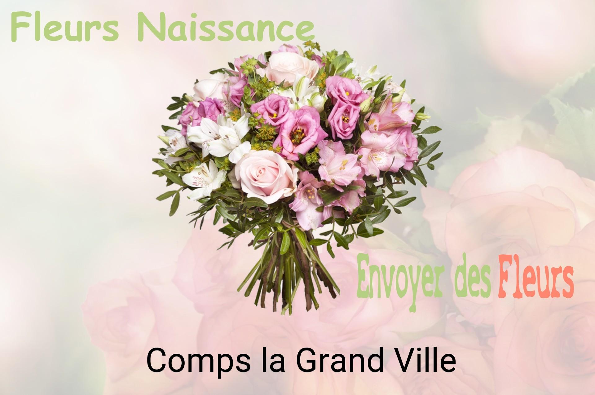 Bouquet de fleurs de naissance livré à Comps-la-Grand-Ville