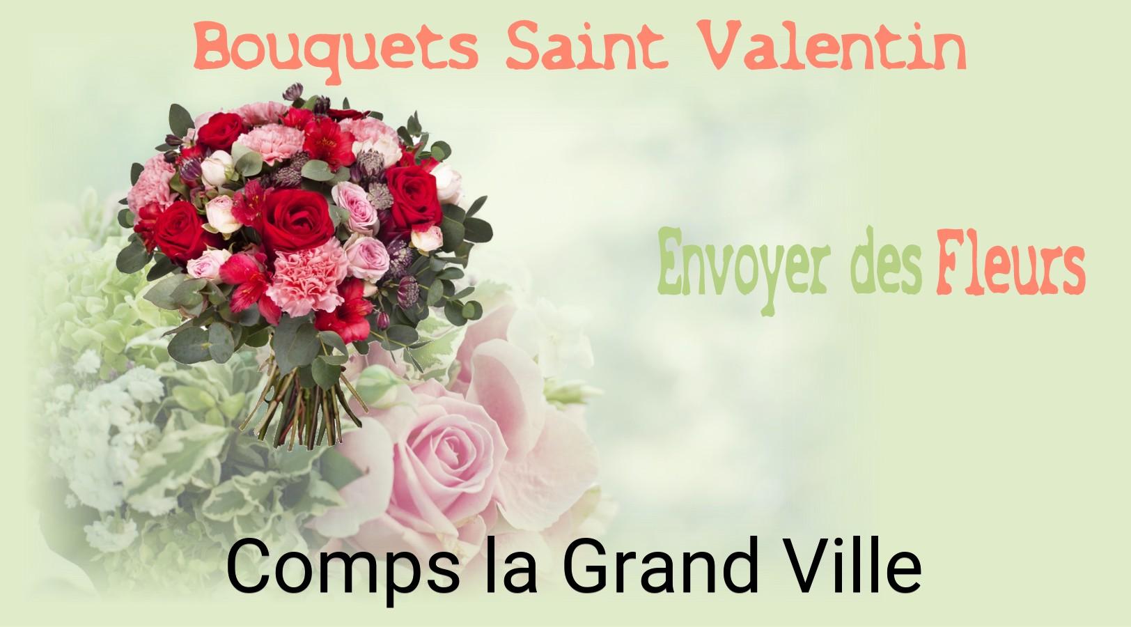 Roses de Saint-Valentin livrées à Comps-la-Grand-Ville